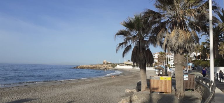 One of the beaches in Nerja