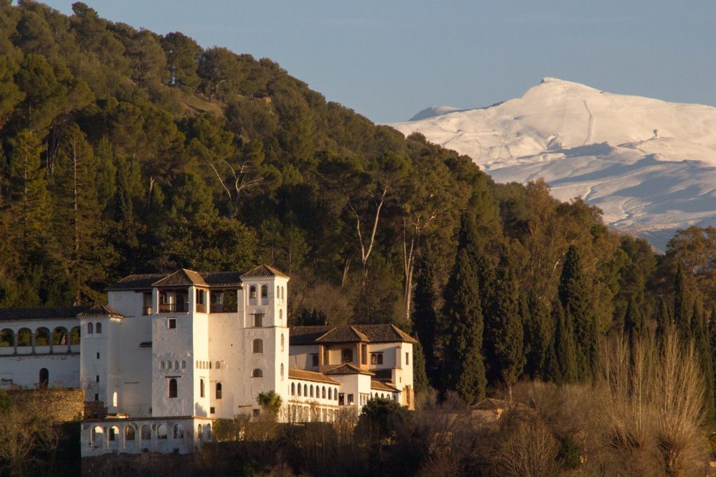 Snowy Sierra Nevada in Granada