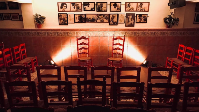 The flamenco salon at velez malaga. An authentic flamenco evening.