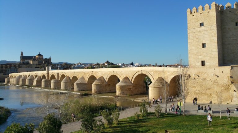 roman bridge of cordoba you will see on a beautiful day out in Cordoba