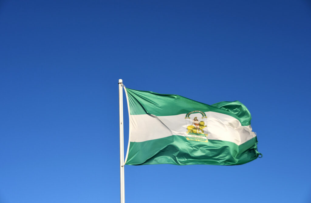 Flag for andalucia day