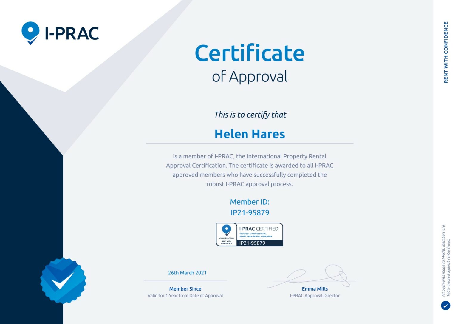 iprac certificate