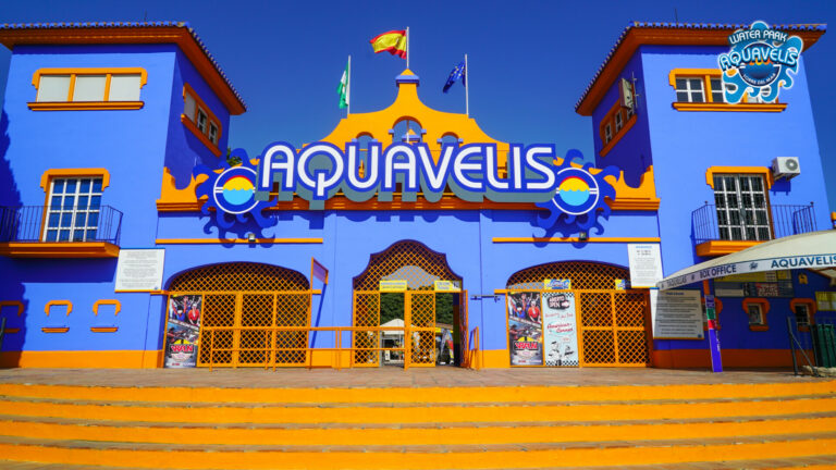Aquavelis waterpark slides
