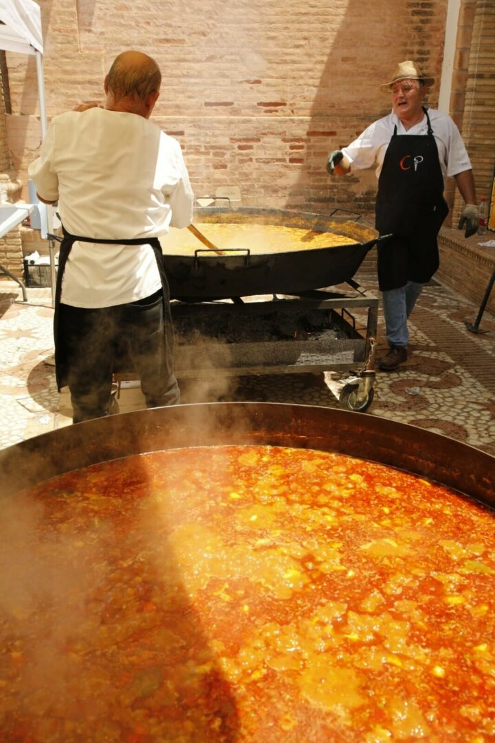 free paella for the town at Competa Feria