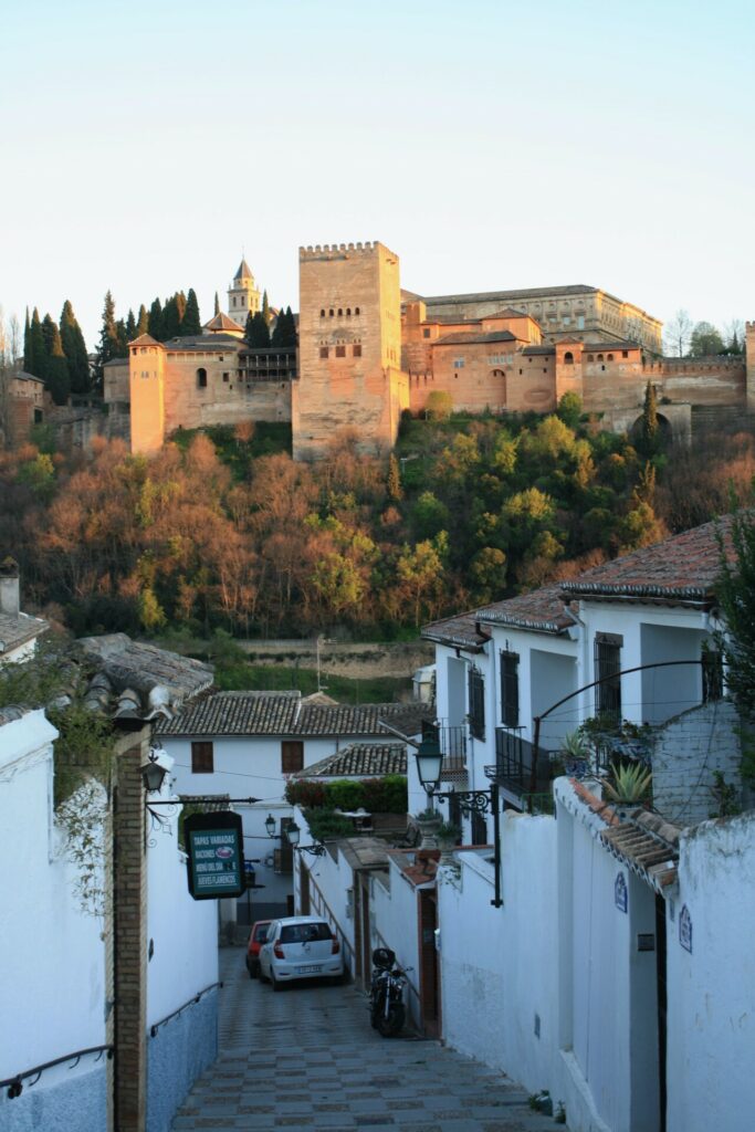 A view of the Alhambra Palace in Granada