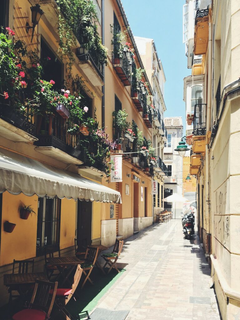 A beautiful side street in central Malaga